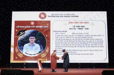 Ảnh LỄ TRAO BẰNG TỐT NGHIỆP TRƯỜNG ĐẠI HỌC NGOẠI THƯƠNG THÁNG 4-2024