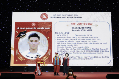 Ảnh LỄ TRAO BẰNG TỐT NGHIỆP TRƯỜNG ĐẠI HỌC NGOẠI THƯƠNG THÁNG 4-2024