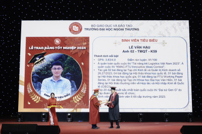 Ảnh LỄ TRAO BẰNG TỐT NGHIỆP TRƯỜNG ĐẠI HỌC NGOẠI THƯƠNG THÁNG 4-2024