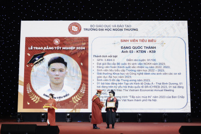Ảnh LỄ TRAO BẰNG TỐT NGHIỆP TRƯỜNG ĐẠI HỌC NGOẠI THƯƠNG THÁNG 4-2024